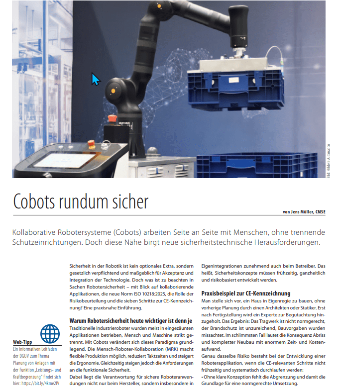 Danke für die großartige Zusammenarbeit Computer & automation